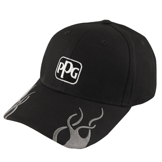 Black/Grey Flame Cap