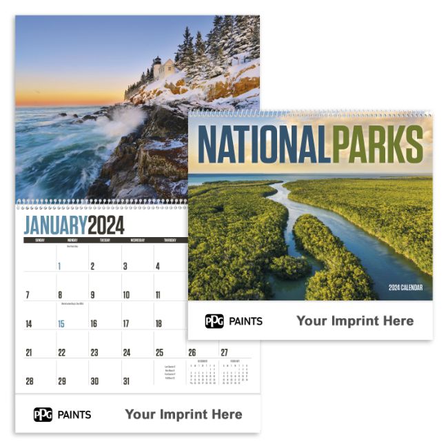 National Parks Calendar-PPG Paints