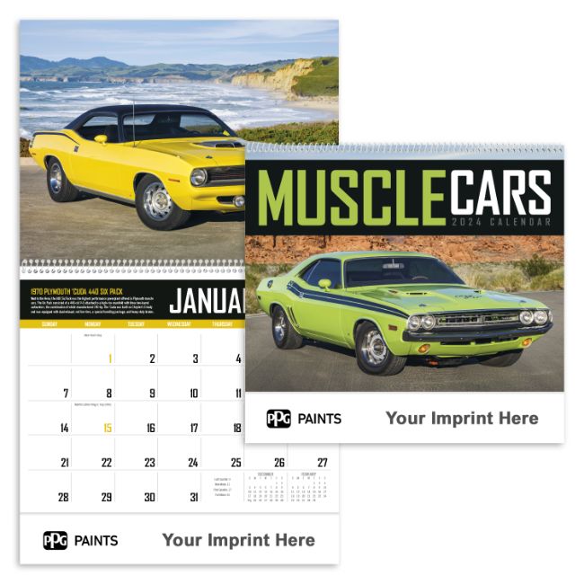 Muscle Cars Calendar-PPG Paints