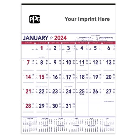 Patriotic Contractor Memo Calendar-PPG product image