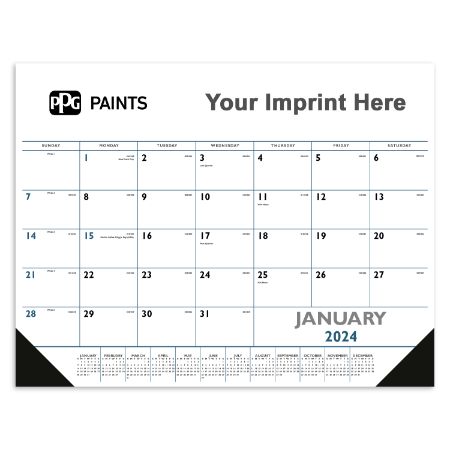 Blue Desk Pad Calendar-PPG Paints product image