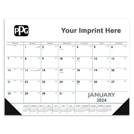 Blue Desk Pad Calendar-PPG product image